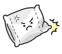 Underleg pillow & his bed friends sticker #7412367