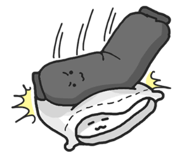 Underleg pillow & his bed friends sticker #7412369