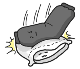 Underleg pillow & his bed friends sticker #7412369