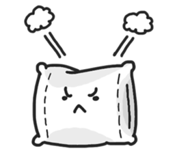 Underleg pillow & his bed friends sticker #7412370