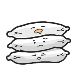 Underleg pillow & his bed friends sticker #7412371