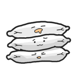 Underleg pillow & his bed friends sticker #7412371