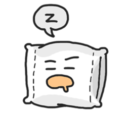Underleg pillow & his bed friends sticker #7412373