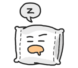 Underleg pillow & his bed friends sticker #7412373