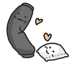 Underleg pillow & his bed friends sticker #7412378