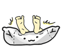 Underleg pillow & his bed friends sticker #7412380