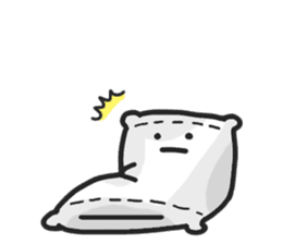 Underleg pillow & his bed friends sticker #7412385