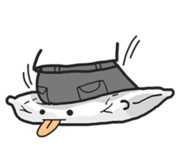 Underleg pillow & his bed friends sticker #7412387