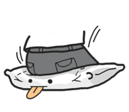 Underleg pillow & his bed friends sticker #7412387