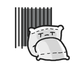 Underleg pillow & his bed friends sticker #7412388