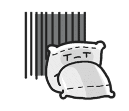 Underleg pillow & his bed friends sticker #7412388