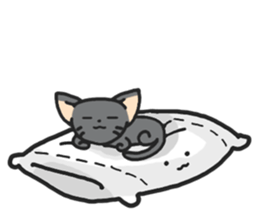 Underleg pillow & his bed friends sticker #7412389