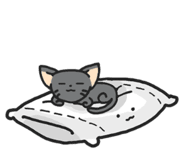 Underleg pillow & his bed friends sticker #7412389