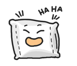 Underleg pillow & his bed friends sticker #7412391