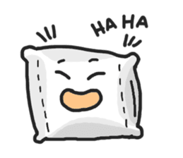 Underleg pillow & his bed friends sticker #7412391