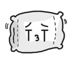 Underleg pillow & his bed friends sticker #7412392