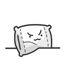 Underleg pillow & his bed friends sticker #7412394