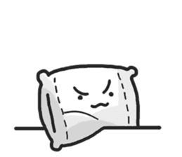 Underleg pillow & his bed friends sticker #7412394