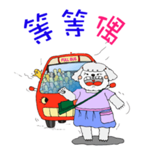 Orange Lady's life attitudes. sticker #7413045