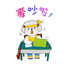 Orange Lady's life attitudes. sticker #7413057