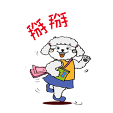 Orange Lady's life attitudes. sticker #7413070