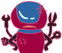 The robot who calls Robot sticker #7413242