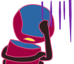 The robot who calls Robot sticker #7413244