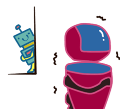 The robot who calls Robot sticker #7413247