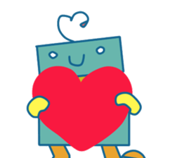 The robot who calls Robot sticker #7413248