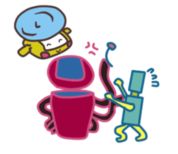 The robot who calls Robot sticker #7413273