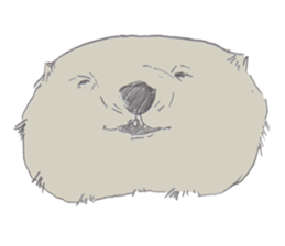 wooooooooombat sticker #7415359