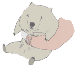 wooooooooombat sticker #7415361