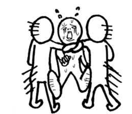 Wrestler-ish people sticker #7415511