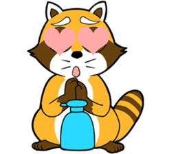 Clean freak Raccoon sticker #7416718