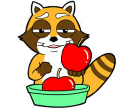 Clean freak Raccoon sticker #7416722
