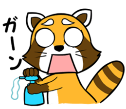 Clean freak Raccoon sticker #7416731