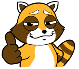 Clean freak Raccoon sticker #7416735