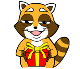 Clean freak Raccoon sticker #7416740