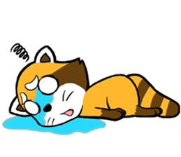 Clean freak Raccoon sticker #7416742