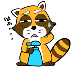 Clean freak Raccoon sticker #7416748