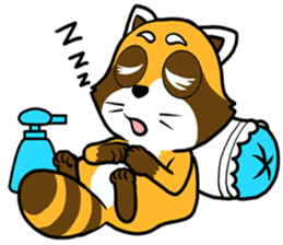 Clean freak Raccoon sticker #7416752
