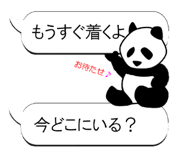 Monochrome Panda PART3 sticker #7417090