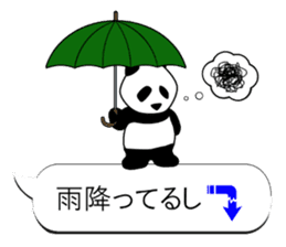 Monochrome Panda PART3 sticker #7417105