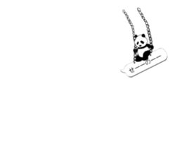 Monochrome Panda PART3 sticker #7417114