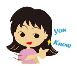 Ting-Ting office worker date sticker #7417840