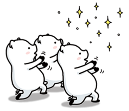 Three white Little Pigs sticker #7418324