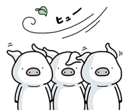 Three white Little Pigs sticker #7418330