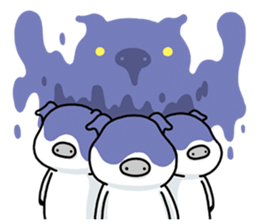 Three white Little Pigs sticker #7418331