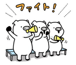 Three white Little Pigs sticker #7418332