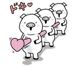 Three white Little Pigs sticker #7418343